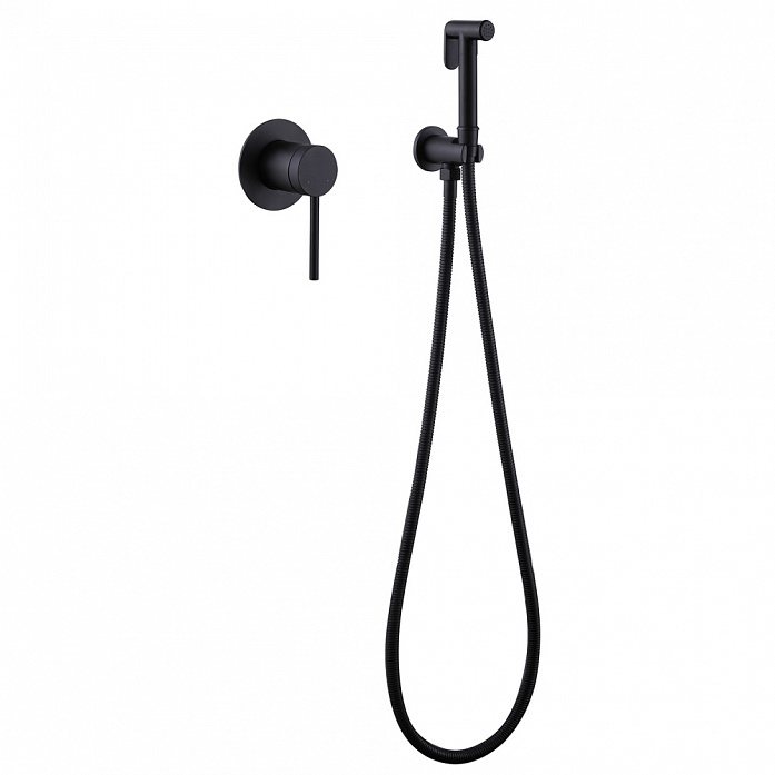 Смеситель ABBER Emotion AF8825B с гигиеническим душем, черный матовый Смеситель ABBER Emotion AF8825B с гигиеническим душем, черный матовый