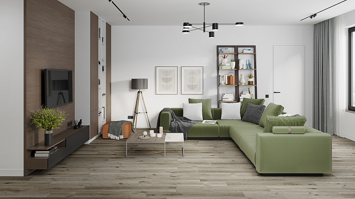 SPC Ламинат DAMY FLOOR Семья Дуб Лофт