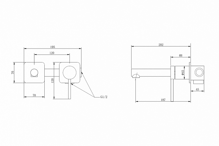 Смеситель ABBER Emotion AF8812W для раковины скрытого монтажа, белый Смеситель ABBER Emotion AF8812W для раковины скрытого монтажа, белый