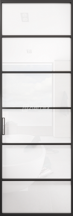 Алюминиевая перегородка 09 BIANCO │BLACK EDITION