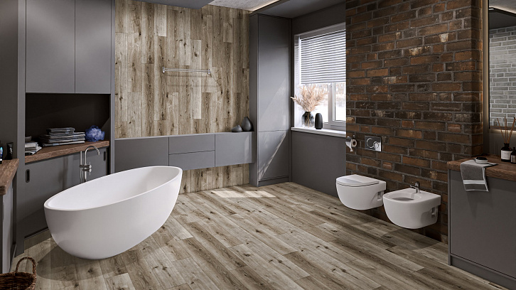 SPC Ламинат DAMY FLOOR Семья Дуб Лофт
