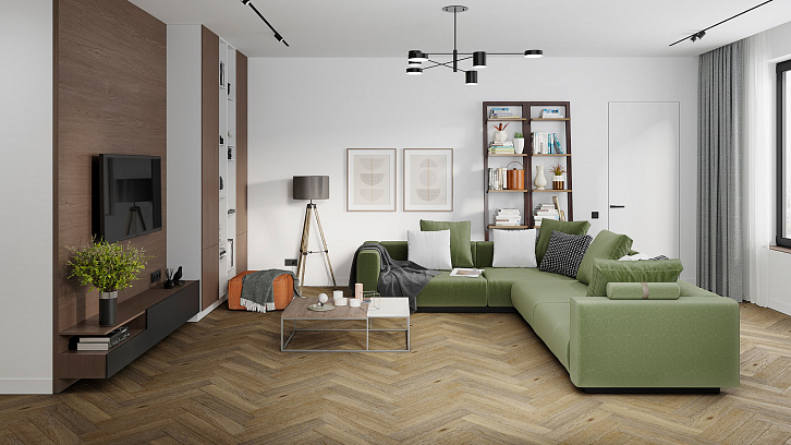 Усовершенствованная кварц-виниловая LVT плитка  DAMY FLOOR Лондон Ковентри