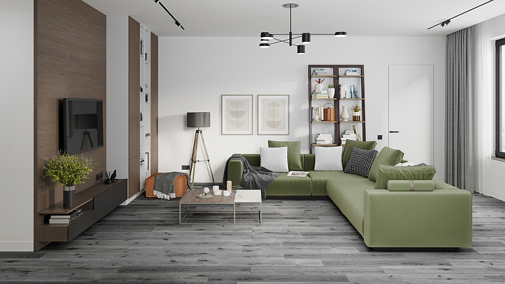 SPC Ламинат DAMY FLOOR Семья Дуб Сильвер
