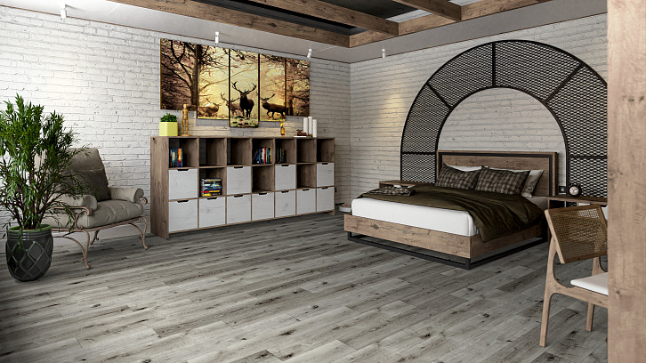 SPC Ламинат DAMY FLOOR Семья Дуб Состаренный Серый SPC Ламинат DAMY FLOOR Семья Дуб Состаренный Серый