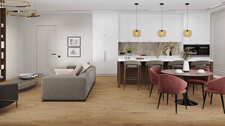 SPC Ламинат DAMY FLOOR Семья Орех Европейский SPC Ламинат DAMY FLOOR Семья Орех Европейский