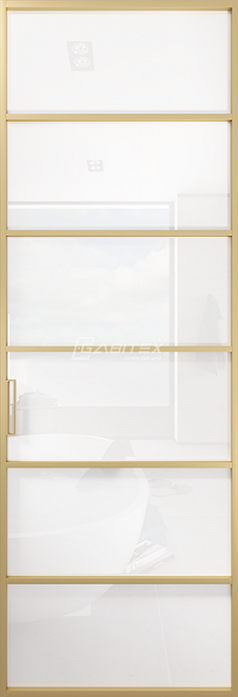 Алюминиевая перегородка 09 BIANCO │GOLD MATT Алюминиевая перегородка 09 BIANCO │GOLD MATT