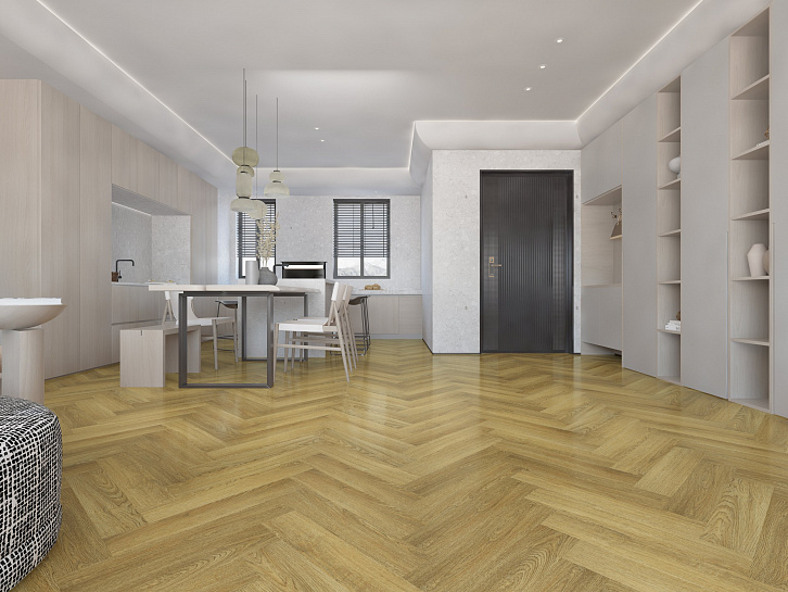 Усовершенствованная кварц-виниловая LVT плитка DAMY FLOOR Лондон Шеффилд