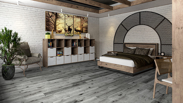 SPC Ламинат DAMY FLOOR Семья Дуб Сильвер