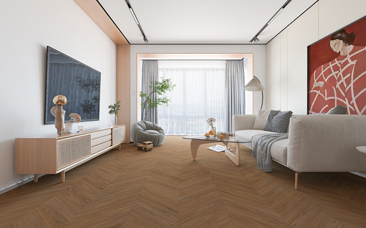Усовершенствованная кварц-виниловая LVT плитка DAMY FLOOR Шеврон Блуа Усовершенствованная кварц-виниловая LVT плитка DAMY FLOOR Шеврон Блуа