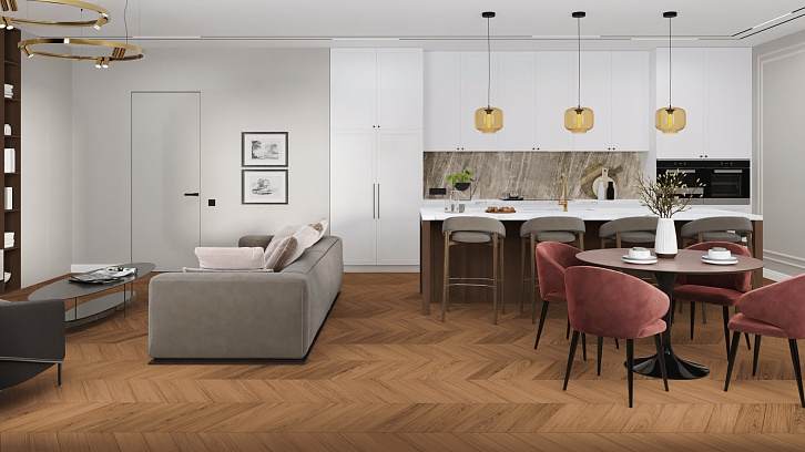 Усовершенствованная кварц-виниловая LVT плитка DAMY FLOOR Шеврон Блуа Усовершенствованная кварц-виниловая LVT плитка DAMY FLOOR Шеврон Блуа