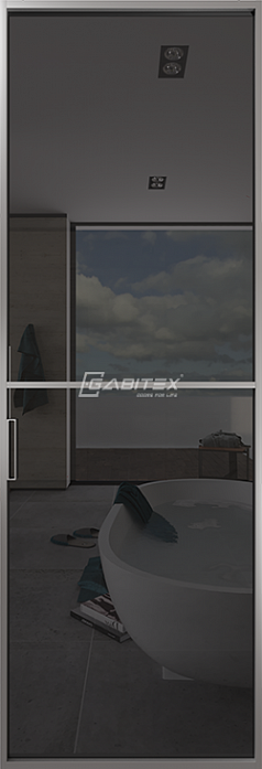 Алюминиевая перегородка 02 GREY │CHROME MATT Алюминиевая перегородка 02 GREY │CHROME MATT