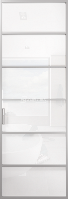 Алюминиевая перегородка 09 BIANCO │CHROME MATT Алюминиевая перегородка 09 BIANCO │CHROME MATT
