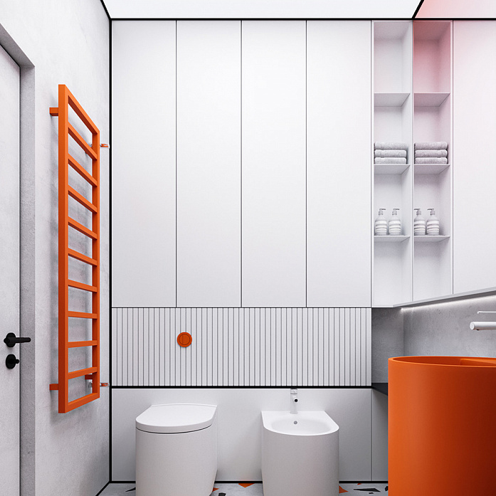 Водяной полотенцесушитель из нержавеющей стали WARMMET Simple