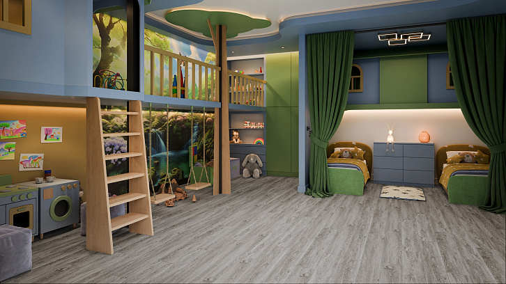 SPC Ламинат DAMY FLOOR Семья Дуб Английский SPC Ламинат DAMY FLOOR Семья Дуб Английский