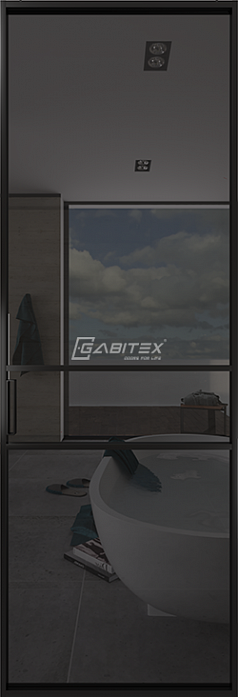 Алюминиевая перегородка 03 GREY │BLACK EDITION