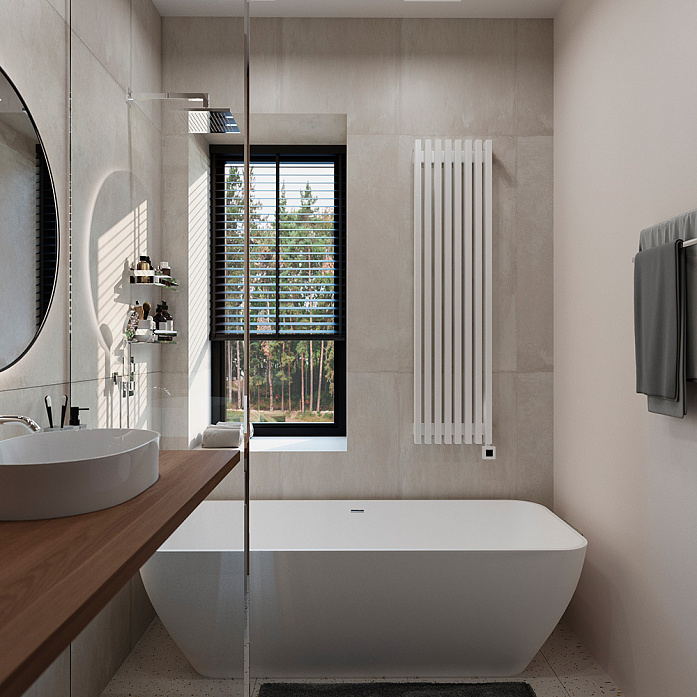  Электрический радиатор полотенцесушитель Радиатор WARMMET Luxe 60 VE