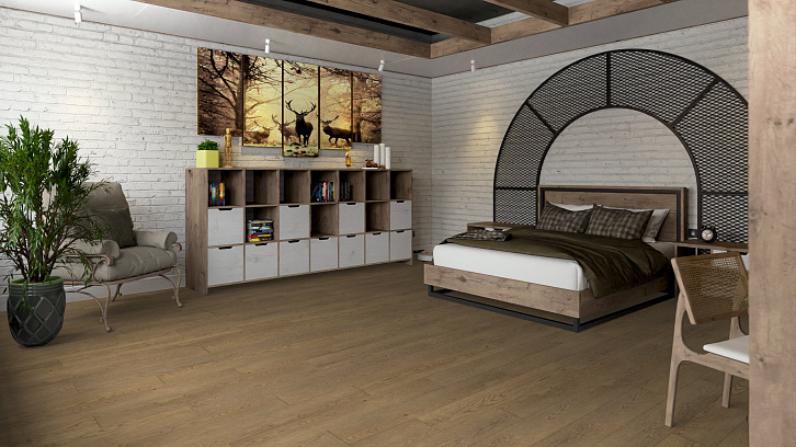 SPC Ламинат DAMY FLOOR Семья Дуб Мокко SPC Ламинат DAMY FLOOR Семья Дуб Мокко