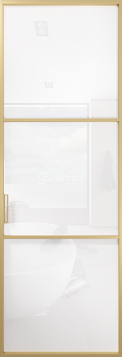 Алюминиевая перегородка 06 BIANCO │GOLD MATT Алюминиевая перегородка 06 BIANCO │GOLD MATT