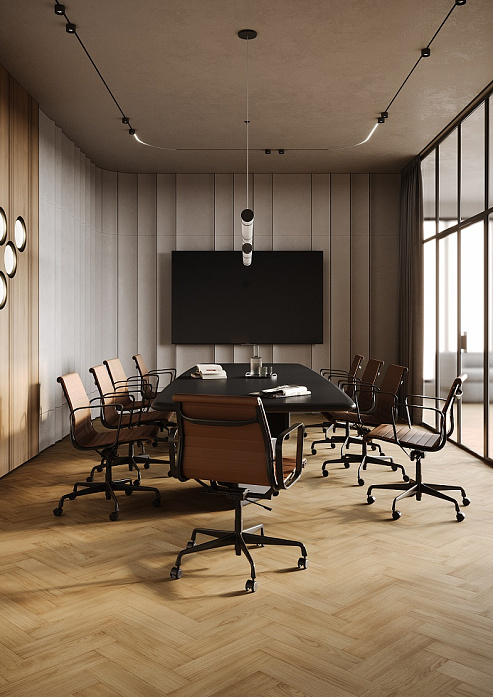 Кварцевый паркет Quartz Parquet Штучный паркет Гикори Североамериканский 44-400-74 5/0,6 мм