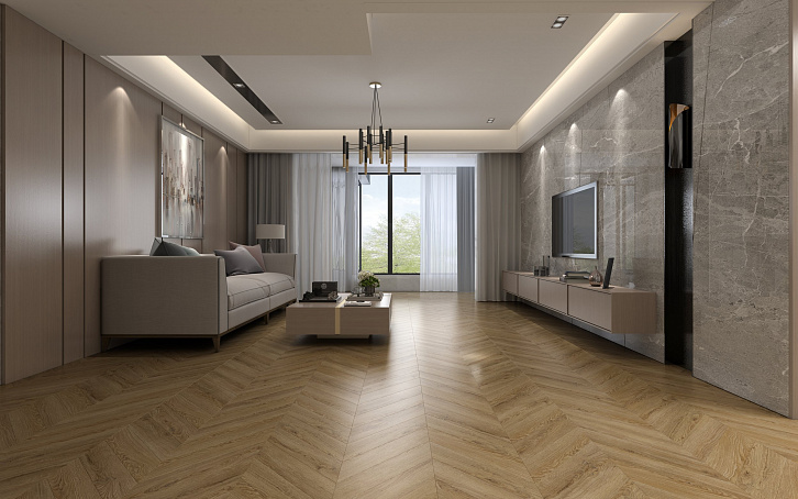 Усовершенствованная кварц-виниловая LVT плитка DAMY FLOOR Шеврон Лувр Усовершенствованная кварц-виниловая LVT плитка DAMY FLOOR Шеврон Лувр