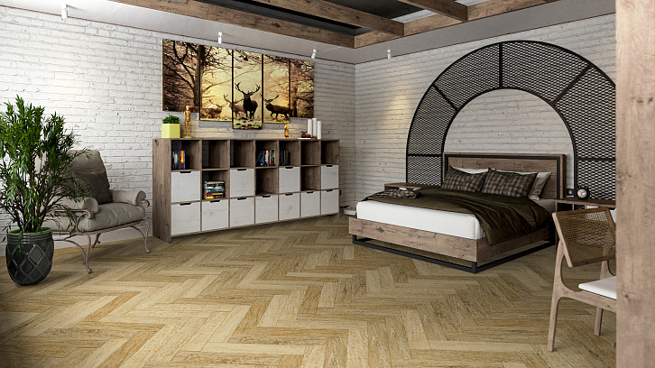 Усовершенствованная кварц-виниловая LVT плитка  DAMY FLOOR Лондон Эдинбург